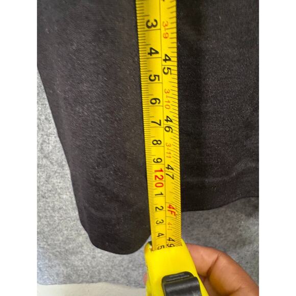 Ann‎ Taylor Dress 4 Ruffle Sleeve Midi Black Stretch Midi Summer Mature - Picture 5 of 7